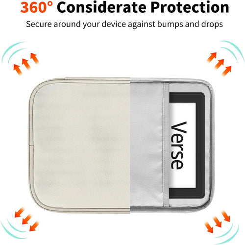 Funda De Tela Para Kindle De 6 Y 7 Pulgadas Beige