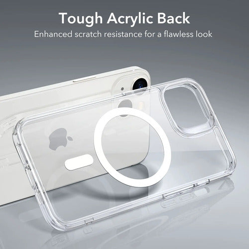 Funda Para iPhone 14/13 Clásica Magnética Blanca Claro Nombre Del Diseño