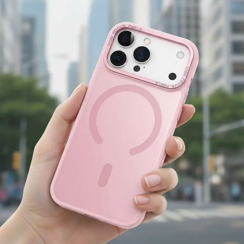 Funda Para iPhone 17 Pro Magnetica Rosa Claro