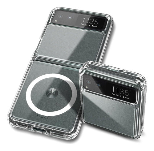 Funda Magnética Para Motorola Razr 2023, Transparente Transparente