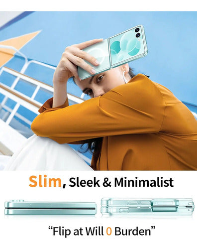 Funda Magnética Para Samsung Galaxy Z Flip 7 Transparente