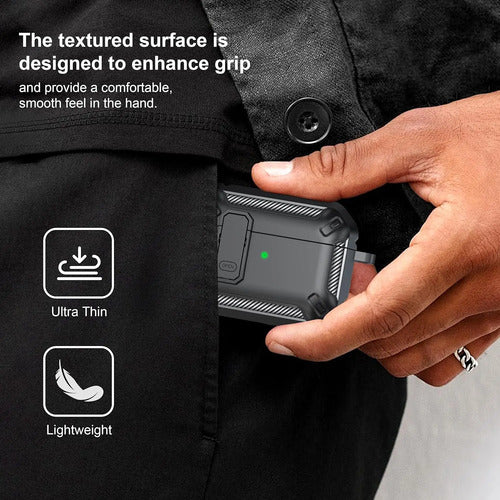 Estuche Protector Para AirPods Pro 2da Gen Negro