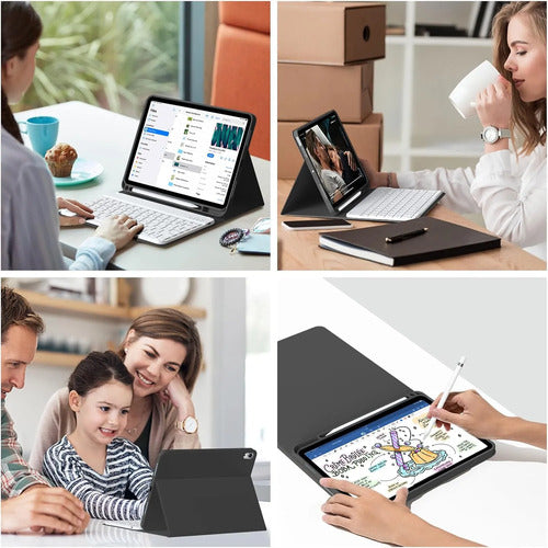 Funda Con Teclado iPad De 10a/11a Gen. 11/10.9 PuLG, A16 Negro