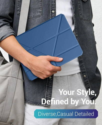 Funda Cobak Para iPad (a16) 11th Gen 11'' 2025 Y iPad 10t... Azul Oscuro