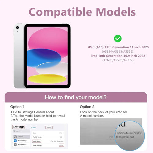 Funda Giratoria Para iPad Rosa