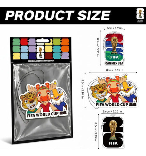 Ambientadores De Auto Fifa World Cup 2026 Marrón Fresco