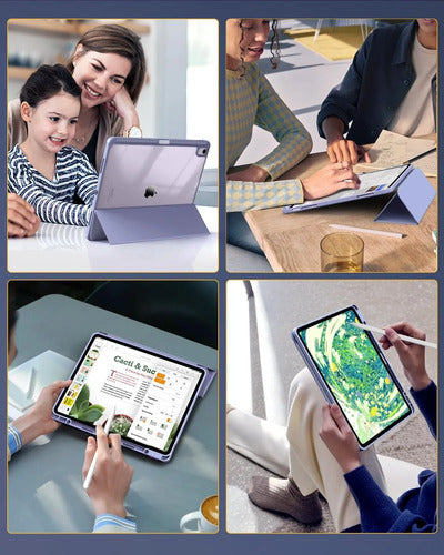 Funda Timovo Para iPad Air 13 Pulgadas M2 2024 - Gris Claro Lavanda