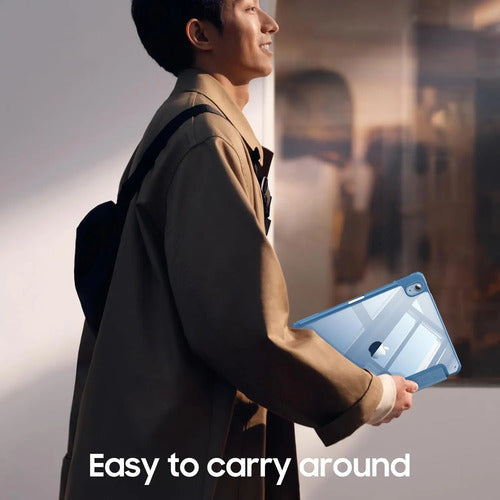 Funda Híbrida Delgada Para iPad Azul