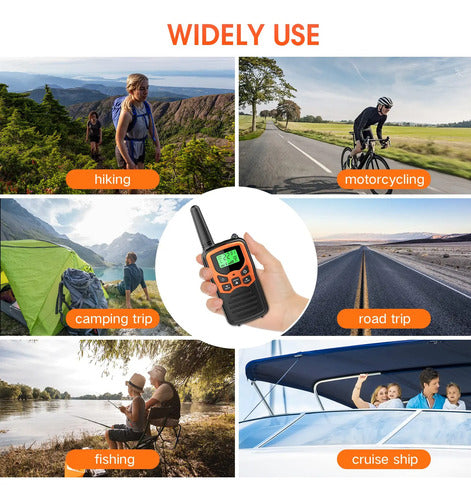 Walkie Talkie Moico Con Linterna Led Y Alcance Extendido Color