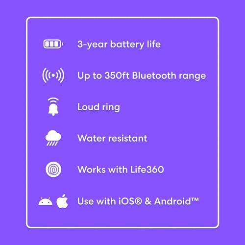 Life360 Essentials 2024 Rastreador Bluetooth Multipropósito Negro