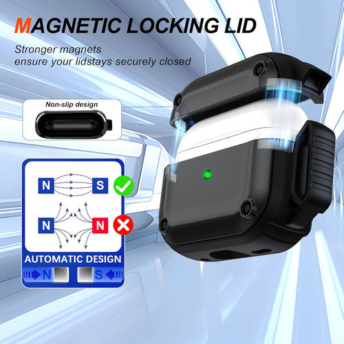 Estuche Para AirPods Pro 2da Gen Con Kit Negro