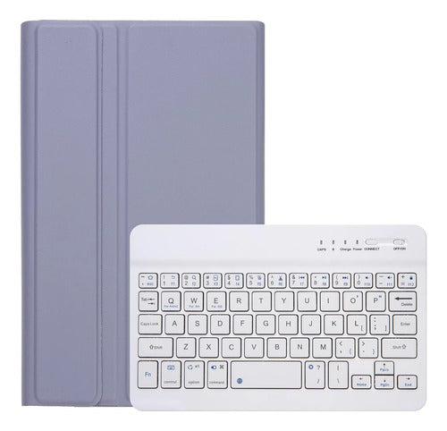 Funda Con Teclado Para Samsung Galaxy Tab A9 8.7 Violeta