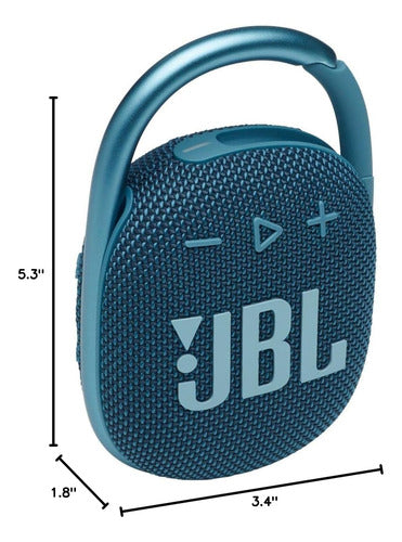 Jbl Clip 4: Parlante Bluetooth Ultracompacto E Impermeable Azul