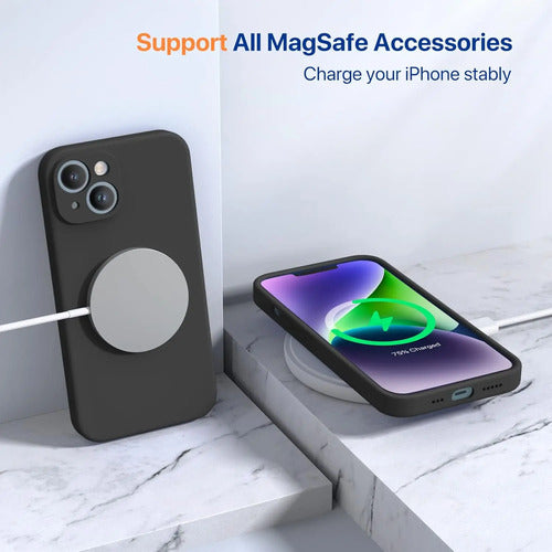 Funda Miracase Para iPhone 14 Con Protector De Pantalla, ... Negro