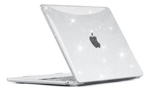 Carcasa Funda Transparente Para Macbook Air 13.6' Plateado