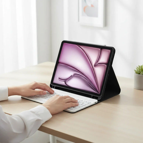 Funda Con Tecladopara iPad Air 11'' Y Pro 11'... Rosa Oscuro
