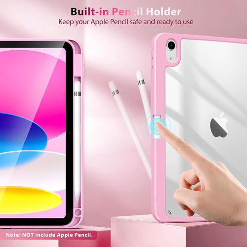 Funda Para iPad A16, 11va Gen 11'' 2025 Y 10ma Gen 10.9'' Rosa Claro