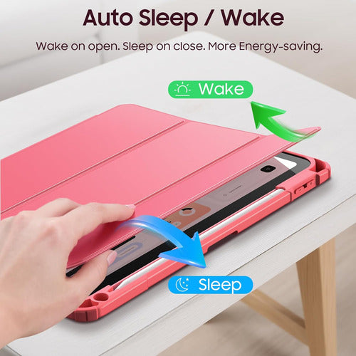 Funda Para iPad (a16) De 2022 Y 2025 11' Y 10.9' Rosa Chicle