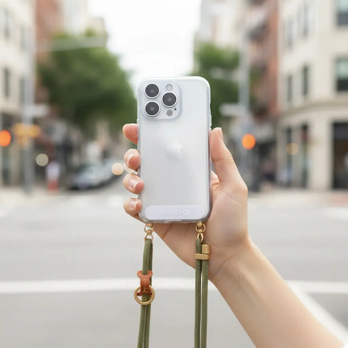 Cordón Correa Ajustable Para Celular Con Gancho De Metal