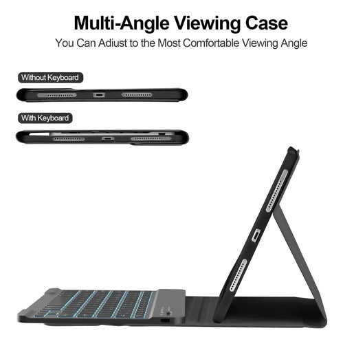 Funda Con Tecladopara iPad Pro Negro