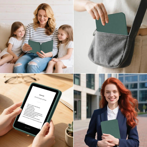 Funda Para Kindle 6 Pulgadas 2024 Y 2022 (11 Gen) Verde Musgo
