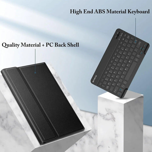 Funda Con Teclado Para Samsung Galaxy Tab S Negro