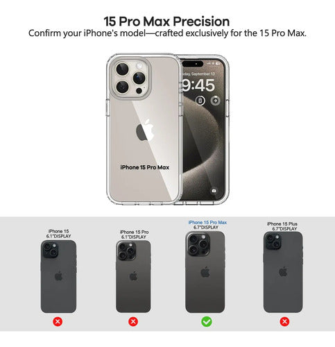 Funda Para iPhone 15 Pro Max Transparente