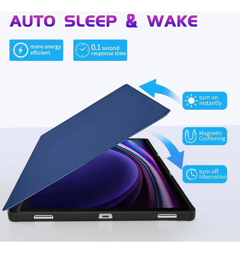 Funda Para Samsung Galaxy Tab S10/s9 Ultra Azul Marino