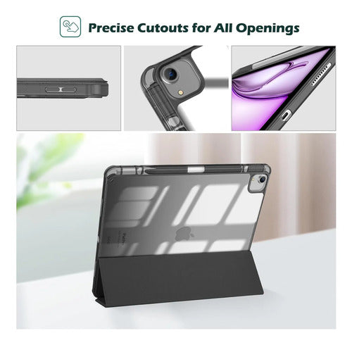 Funda Para iPad Air Con Soporte Para Lápiz Negro
