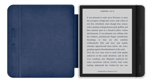 Funda Para Kobo Libra Color 7 Pulgadas Azul Marino