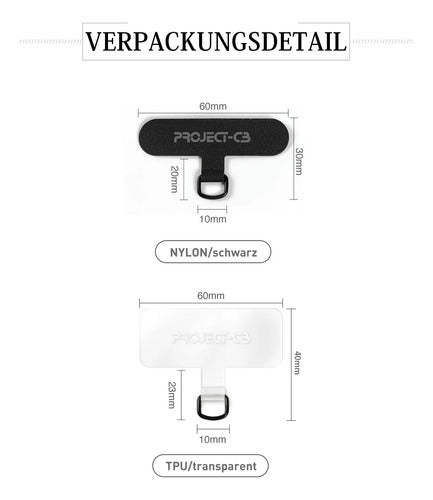 Kit De 2 Lengüetas Universales Para Teléfono De Project-cb
