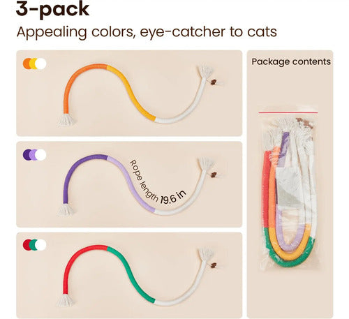 Juguetes Para Gatos 3pcs Assorted