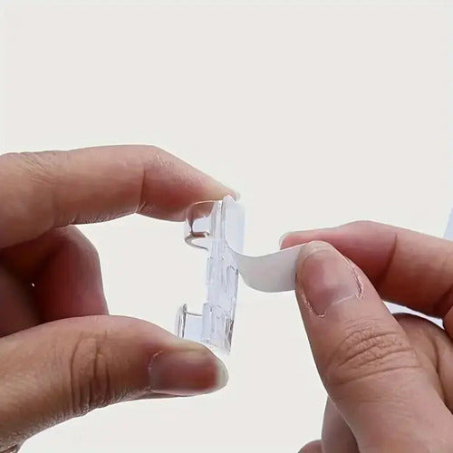 Clips Transparentes Para Organización De Cables Transparente