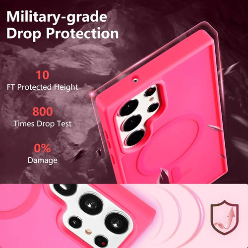 Funda Magnética Para Samsung Galaxy S23 Ultra Fucsia