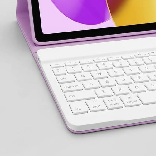 Funda Con Teclado Para iPad A16 Lavanda