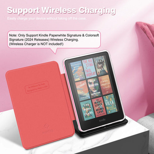 Funda Carcasa Para Kindle Paperwhite Y Kindle Colorsoft Sign Rosa De Mármol