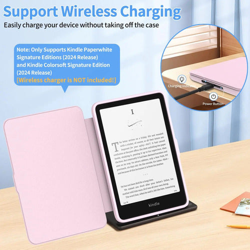 Funda Premium Para Kindle Paperwhite Rosa