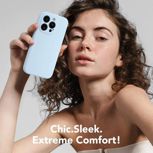 Funda Magnética Para iPhone 14 Pro Azul Claro