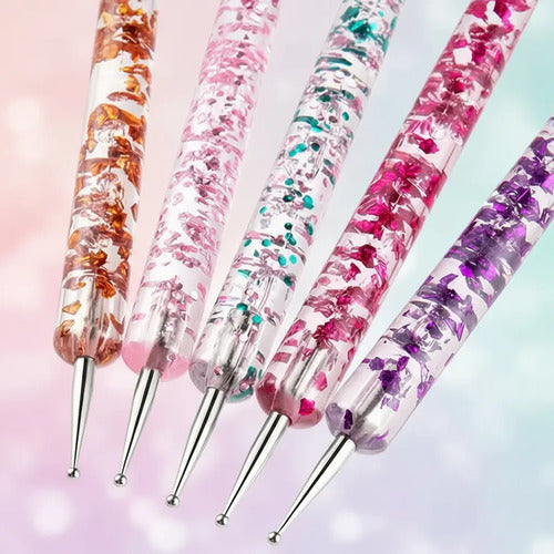 Kit De 5 Herramientas Para Diseño De Uñas, Punteros