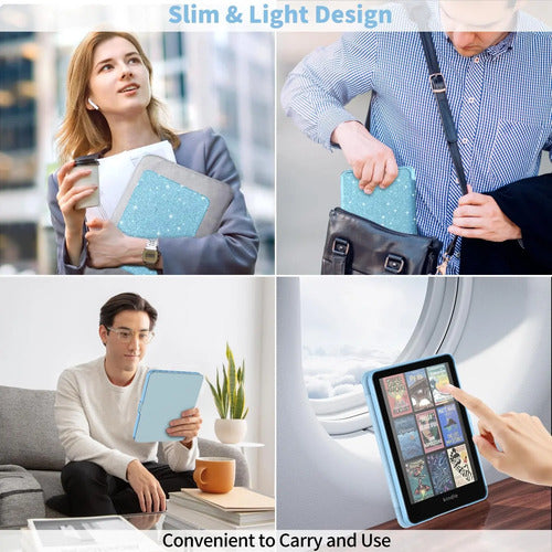 Funda Para Kindle Paperwhite 12th Gen & Kindle Colorsoft Azul