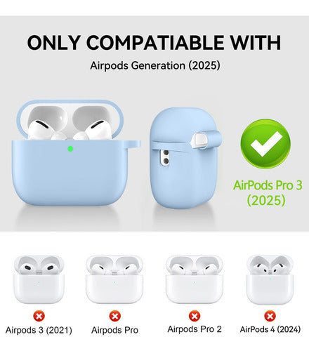 Funda Estuche Para AirPods Pro 3 2025 Azul