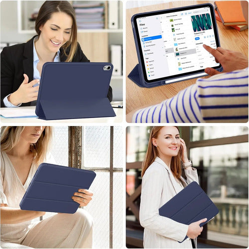 Funda Para iPad (a16) 11th Gen 2025 Y iPad 10th Azul Marino