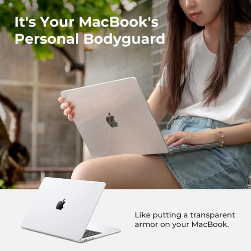 Carcasa Funda Transparente Para Macbook Air 13.6' Transparente