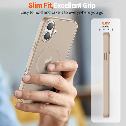 Funda Magnética Supfine Para iPhone 16 Dorado