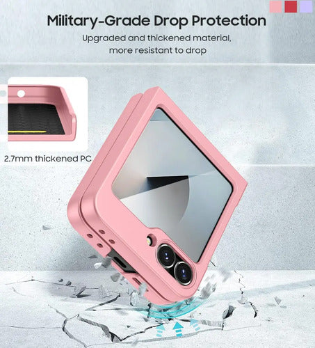 Funda Para Samsung Galaxy Z Flip 6/7 Fe Rosa
