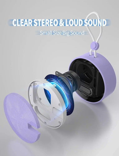 Parlante Bluetooth Impermeable Violeta