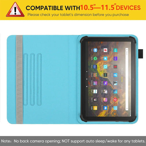 Funda Universal Tablet 10.5-11.5 Pulgadas, Rotación 360°, Flower Grass 08