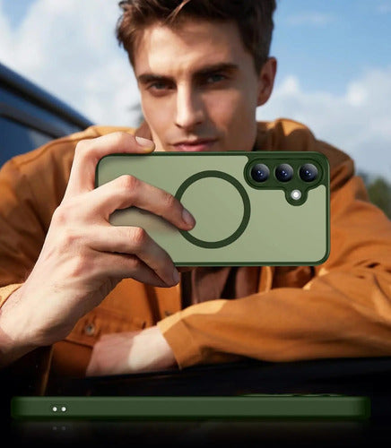 Funda Magnética Para Samsung Galaxy S25 Fe Verde