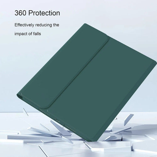 Funda Con Teclado Para iPad De 9.7 Pulgadas 2018/2017 6a/5a Verde Oscuro