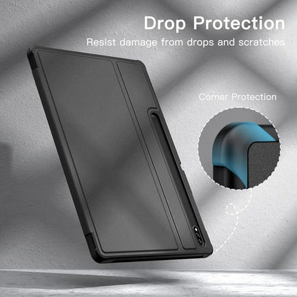 Funda Para Samsung Galaxy Tab S8/s7 Con Soporte S Pen Negro Lisa